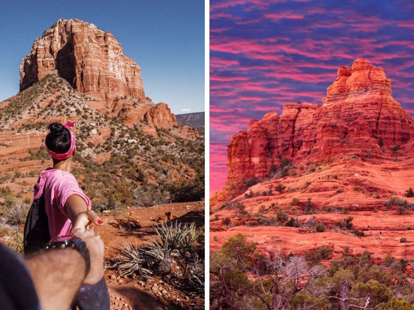 Vortex de Cathedral Rock en Sedona al atardecer